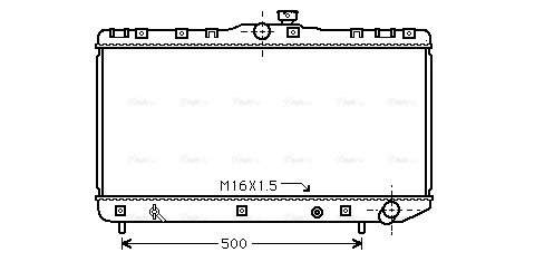 Radiator, engine cooling (TO2181)