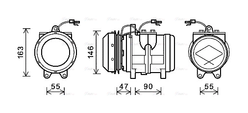 Compressor, air conditioning (JDAK017)