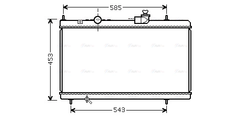 Radiator, engine cooling (CNA2228)