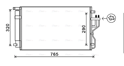 Condenser, air conditioning (KA5153D)
