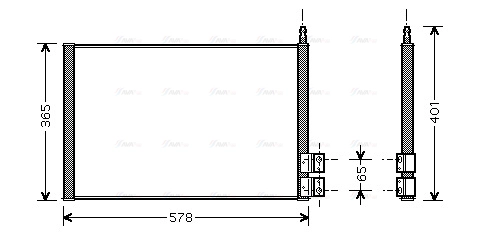 Condenser, air conditioning (FDA5328)