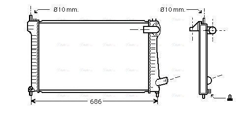 Radiator, engine cooling (CNA2171)