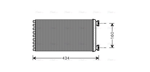 Evaporator, air conditioning (MNV021)