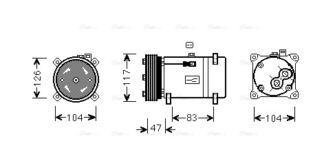 Compressor, air conditioning (PEAK066)