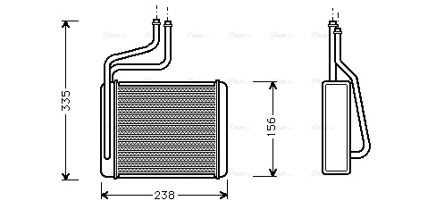 Heat Exchanger, interior heating (FD6286)