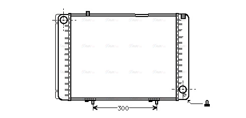 Radiator, engine cooling (MS2134)