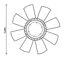 Fan, engine cooling (REB110)