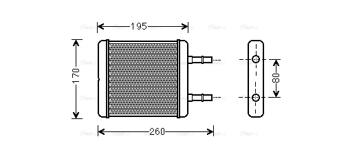 Heat Exchanger, interior heating (HY6216)