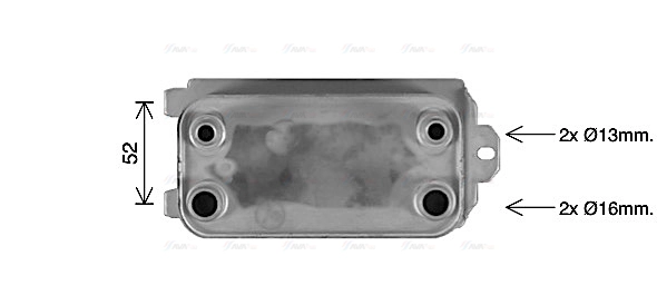 Oil Cooler, automatic transmission (AU3340)