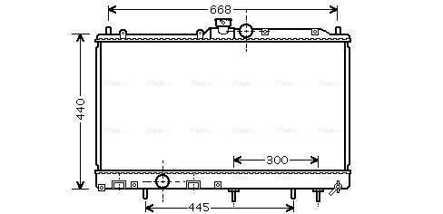 Radiator, engine cooling (MT2196)