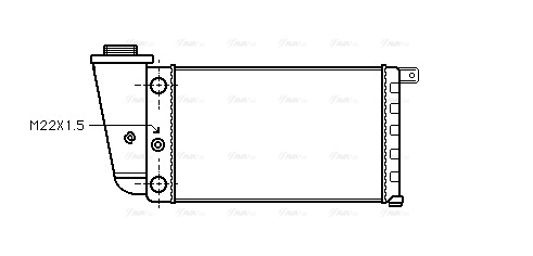 Radiator, engine cooling (FTA2097)