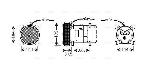 Compressor, air conditioning (UVK110)