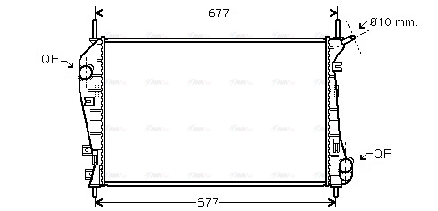 Radiator, engine cooling (FDA2337)