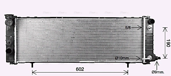Radiator, engine cooling (JE2078)