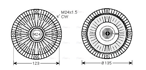 Clutch, radiator fan (AIC285)