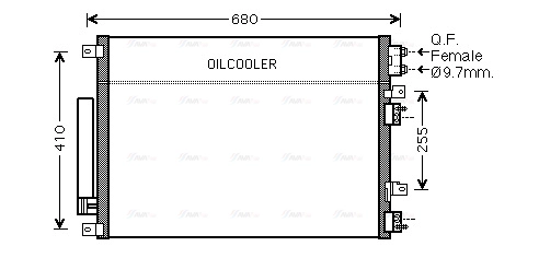 Condenser, air conditioning (CR5093D)