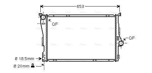 Radiator, engine cooling