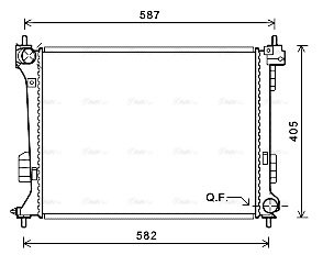 Radiator, engine cooling (HY2302)