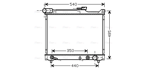 Radiator, engine cooling (SZ2077)