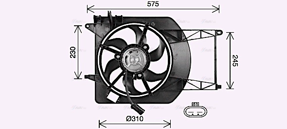 Fan, engine cooling (FT7620)