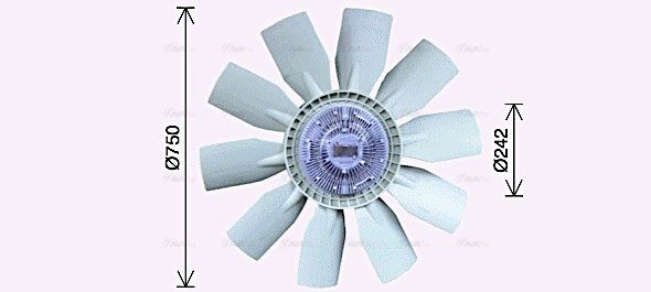 Fan, engine cooling (VLF098)