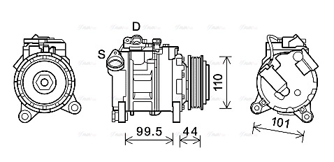 Compressor, air conditioning (BWAK492)
