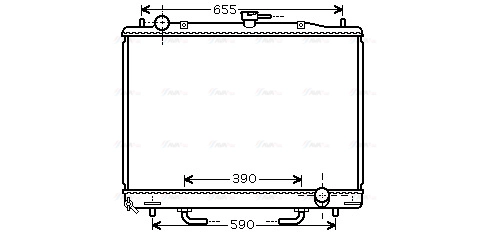 Radiator, engine cooling (MT2170)