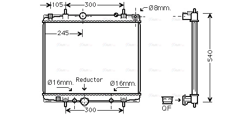 Radiator, engine cooling (PEA2275)