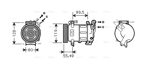 Compressor, air conditioning (PEK316)