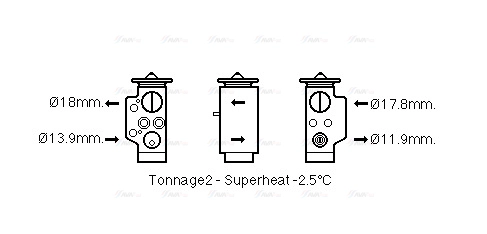 Expansion Valve, air conditioning (AI1373)