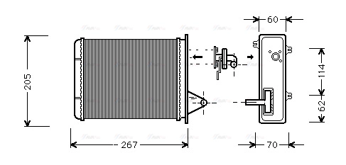 Heat Exchanger, interior heating (FT6089)