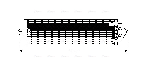 Oil Cooler, automatic transmission (VN3218)