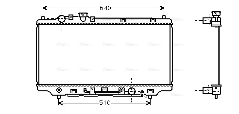 Radiator, engine cooling (MZ2100)