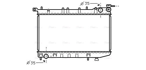 Radiator, engine cooling (DN2174)