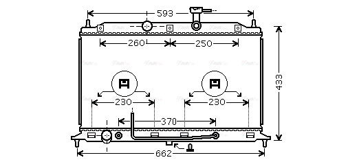Radiator, engine cooling (KAA2152)