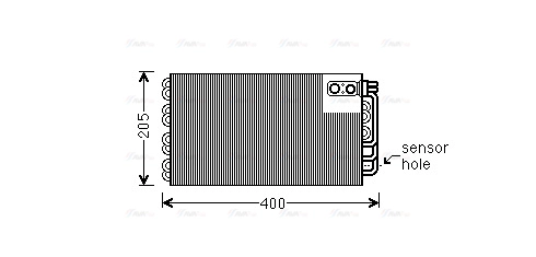 Evaporator, air conditioning (PEV346)