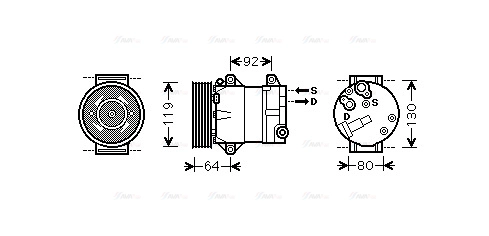 Compressor, air conditioning (RTAK429)