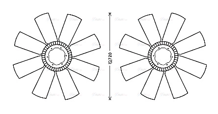 Fan, engine cooling (DFB063)