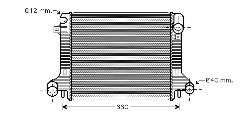 Radiator, engine cooling (ME2206)