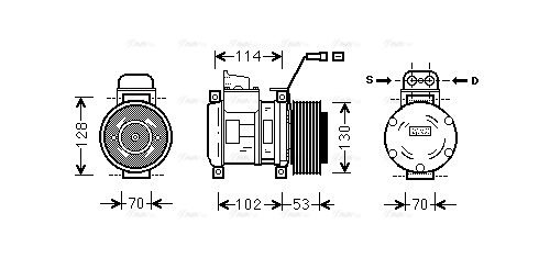 Compressor, air conditioning (MSAK583)