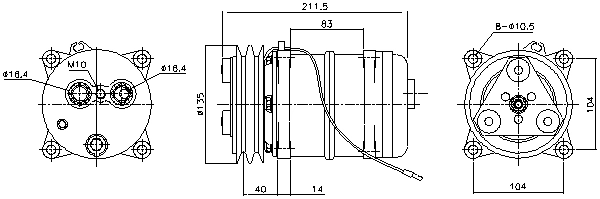 Compressor, air conditioning (MNK163)