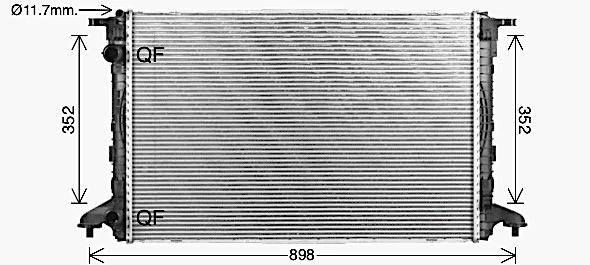 Radiator, engine cooling (AI2446)