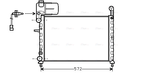 Radiator, engine cooling (FT2120)