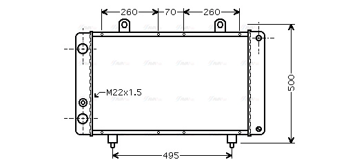 Radiator, engine cooling (PEA2319)