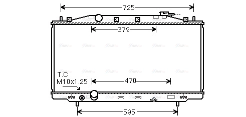 Radiator, engine cooling (HD2284)