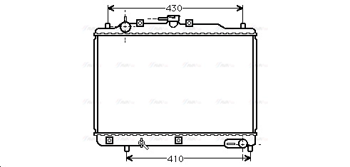 Radiator, engine cooling (MZ2070)