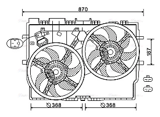Fan, engine cooling (FT7585)