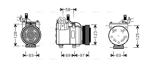 Compressor, air conditioning (HYK198)