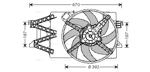Fan, engine cooling (FD7514)