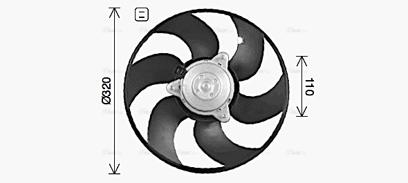 Fan, engine cooling (CN7557)